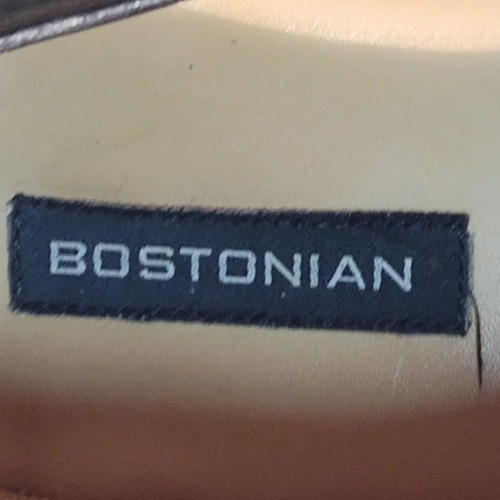 Bostonian Penny Loafers Mens 7.5 M Black‎ Leather Slip On Dress Shoes Moc Toe